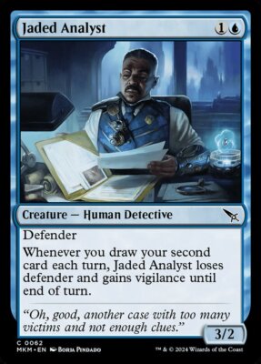 MTG Magic the Gathering Jaded Analyst (62/499) Murders at Karlov Manor LP
