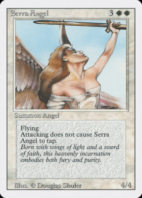 Serra Angel Revised Magic the Gathering MTG STOCK IMAGE