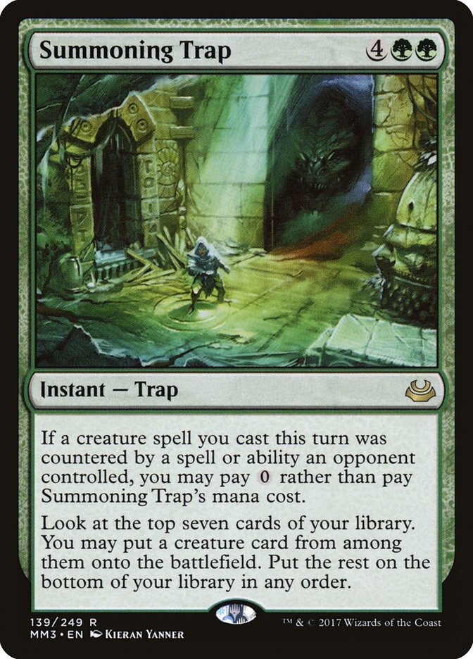 MTG Summoning Trap Modern Masters 2017 139/249 Regular Rare