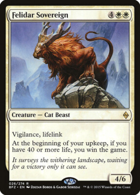MTG Felidar Sovereign  - Battle for Zendikar