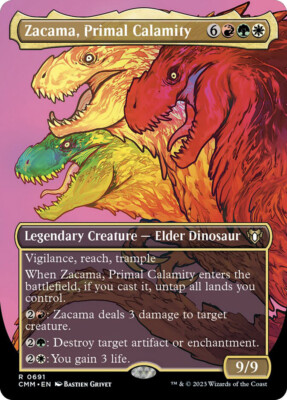MTG Zacama, Primal Calamity Borderless  - Commander Masters