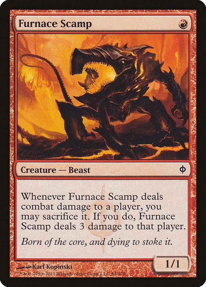 Scamp Mtg Magic Cards Nm-m New Phyrexia Common