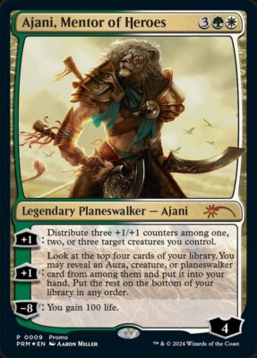 Ajani, Mentor of Heroes ** FOIL PROMO ** PRM# 0009 - Deluxe Commander Kit MTG