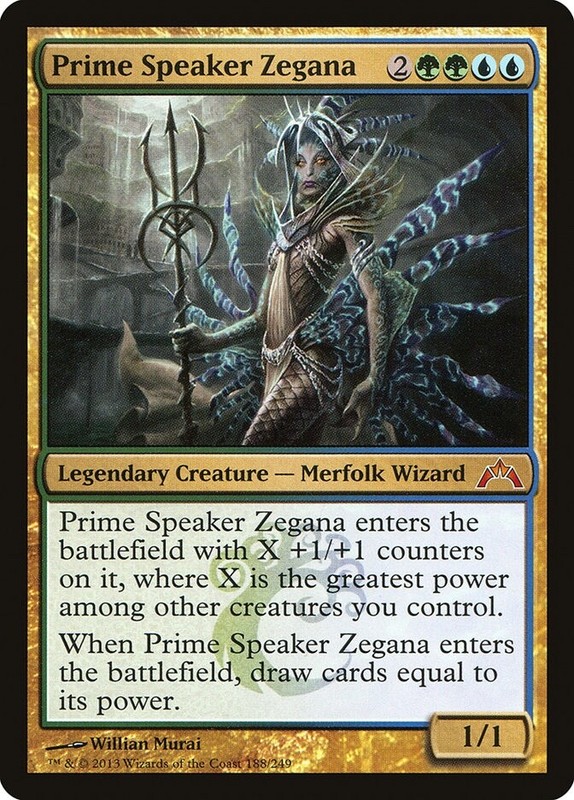 + Prime Speaker Zegana Near Mint Englisch Gatecrash Mythic Rare Mtg Magic +