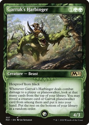 Garruk's Harbinger Core 2021 Magic MTG Creature CARD 1x (307)