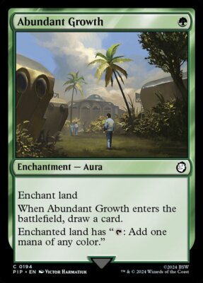 MTG Fallout C Abundant Growth #0194