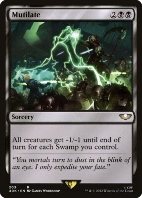 1x Mutilate - NM - Warhammer 40,000 - SPARROW MAGIC mtg