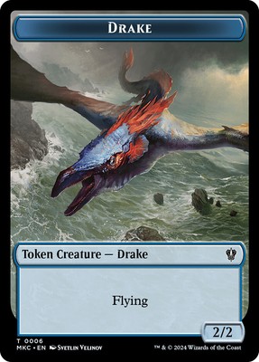 MTG {Drake Token} // {Koma's Coil Token}  - Murders at Karlov Manor Commander