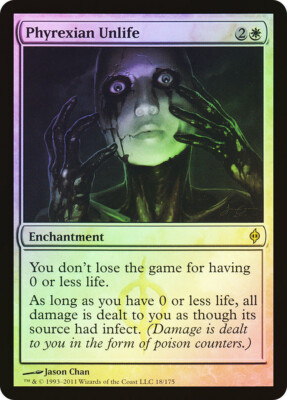 MTG FOIL Phyrexian Unlife  - New Phyrexia