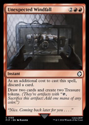MTG Fallout C Unexpected Windfall #0193