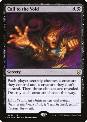 MTG-Call to the Void - Commander Legends: Battle for Baldur's Gate-NM