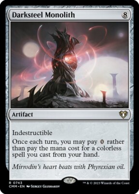 1x - Darksteel Monolith - Commander Masters - NM MTG
