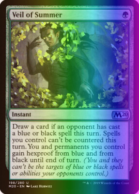 MTG Magic the Gathering Veil of Summer (198/357) Core Set