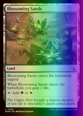 MTG Magic the Gathering Blossoming Sands (268/548) March of the Machine LP FOIL