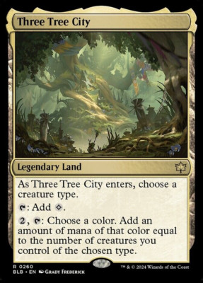 THREE TREE CITY Bloomburrow BLB Magic MTG MINT CARD