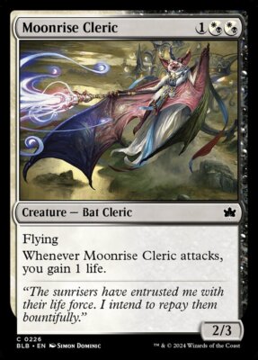 Moonrise Cleric (226) Bloomburrow x4 4x BLB MTG Playset Magic