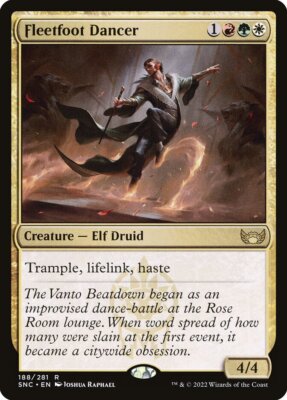 MTG Fleetfoot Dancer Streets of New Capenna 188/281 Regular Rare