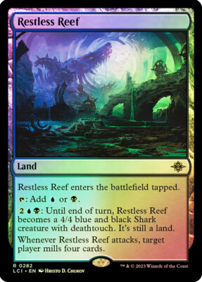 MTG FOIL Restless Reef  - The Lost Caverns of Ixalan