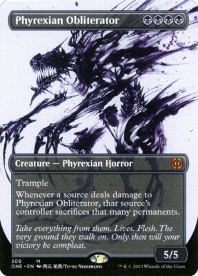MTGプレイマット　Phyrexian　Angel Work-in-progress of the Phyrexian-inspired Angel for my