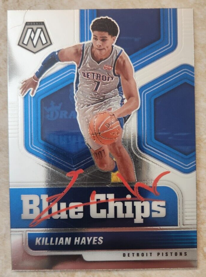 オリジナル Hayes Killian Signed Card Chips Blue Mosaic Panini 2020-21 その他