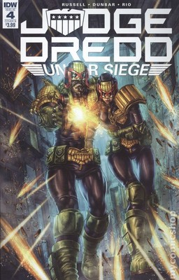 Judge Dredd Under Siege #4B Quah Variant FN 2018 Stock Image