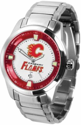 Pre-owned Game Time Gametime Calgary Flames Titan Watch