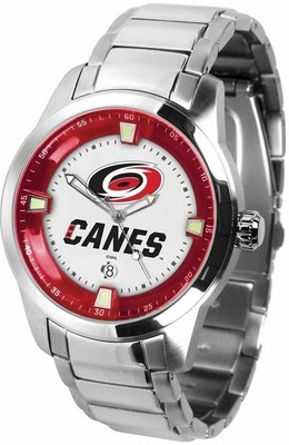 Pre-owned Game Time Gametime Carolina Hurricanes Titan Watch In Multi-color