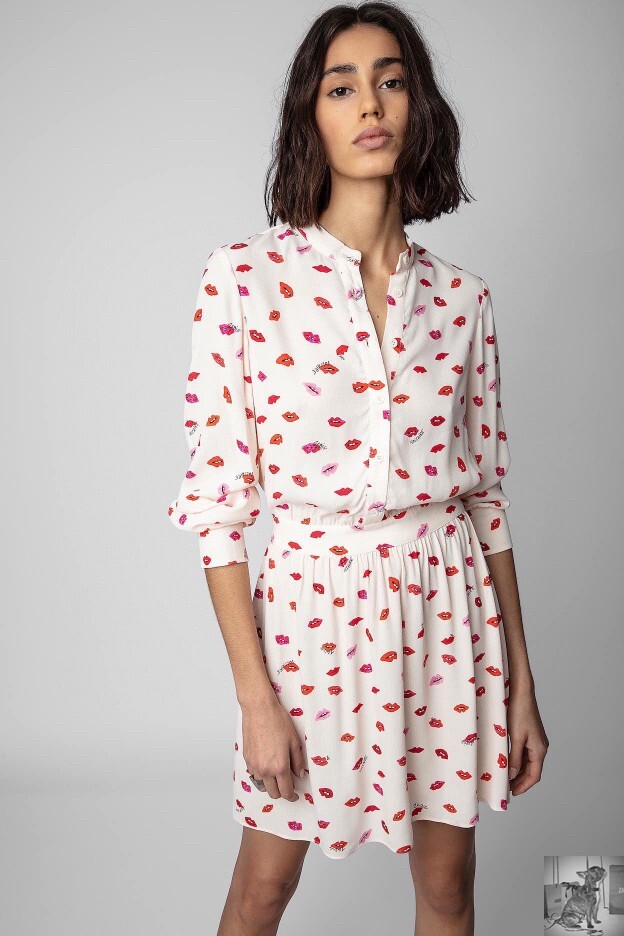 Zadig&Voltaire Women's Printed Waist Wrapped Long Sleeve