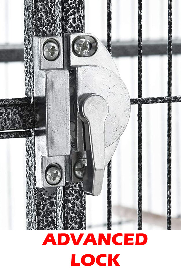 LARGE Double Birdhouse Treehouse Bird Breeder Cage Center Divider Rolling Stand