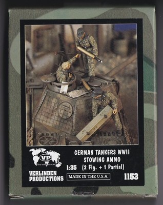 VERLINDEN 1153 GERMAN TANKERS WWII STOWING AMMO 1/35 RESIN KIT