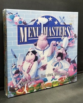 Menu Masters Chef Cooking Board & Card Game Calliope Games NEW SUN FADED BOX
