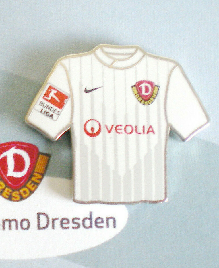 SG DYNAMO DRESDEN-2 TRIKOT PINS-2.Bundesliga 20112012-VEOLIA-aus Pinrahmen-FU89