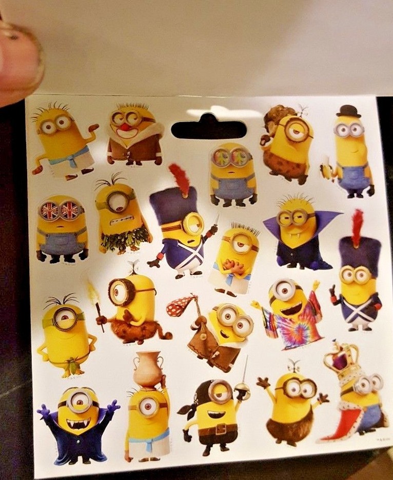 4 packs of Minions stickers 120 in each pack - 6 pages -- NEW