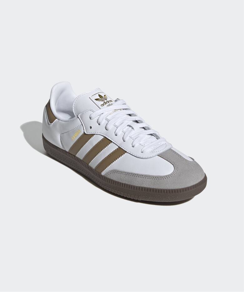 靴 adidas Samba OG \"White/Brown/Gum\" MEN'S ADIDAS Samba OG If3813 Cloud White / Collegiate
