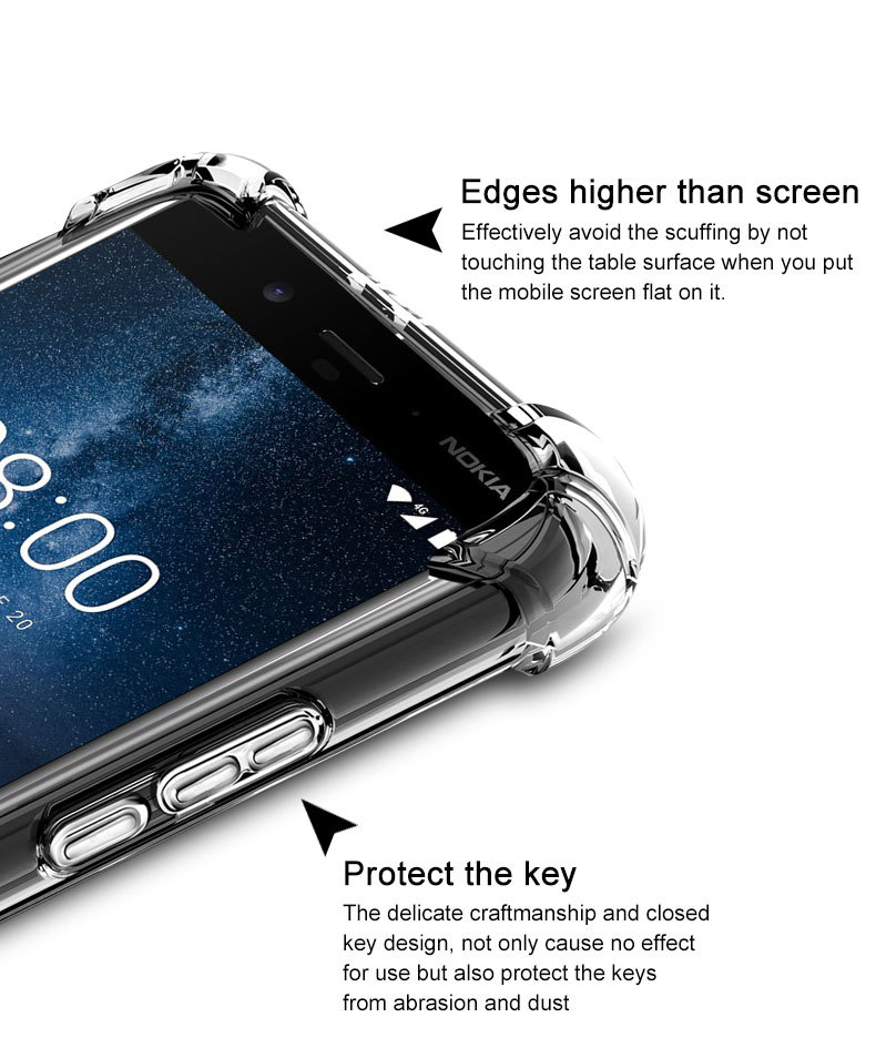 For Nokia 7 2 6 2 8 1 9 Pureview Slim Shockproof Clear Soft Case