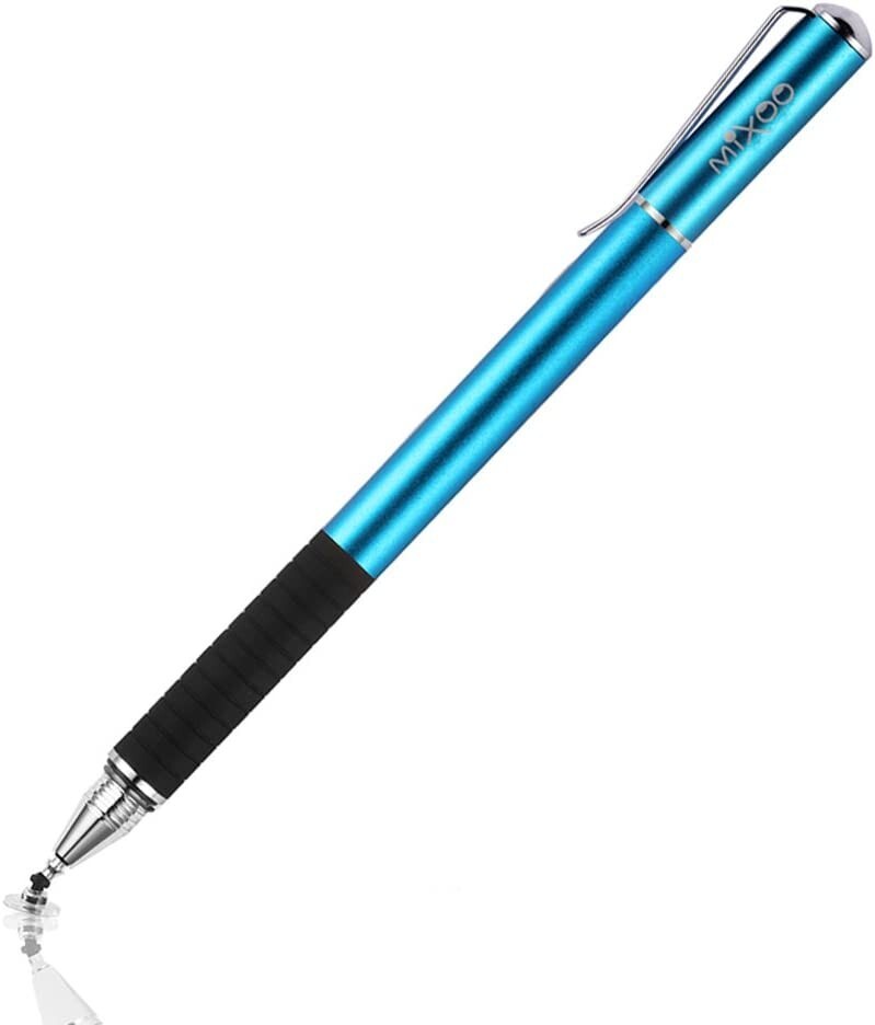 2-in-1 High Precision Stylus Disc & Fiber Tips 2 in 1 Series Touch Screen Blue