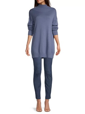 $195 New MaxMara Leisure Brera Slim fit Ankle Pants Faux Suede Leggings Small