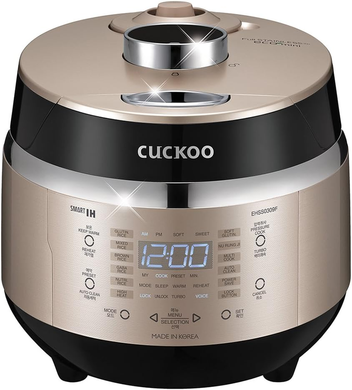 CUCKOO CRP-EHSS0309FG | 3-Cup (Uncooked) Induction Heating Pressure Rice Cooker