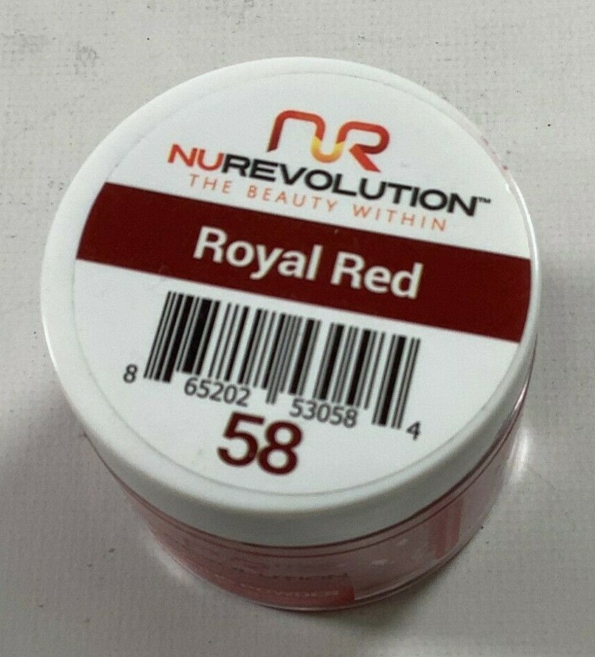 NuRevolution 58 Royal Red Dipping Powder 2 oz NEW! - Picture 3 of 3