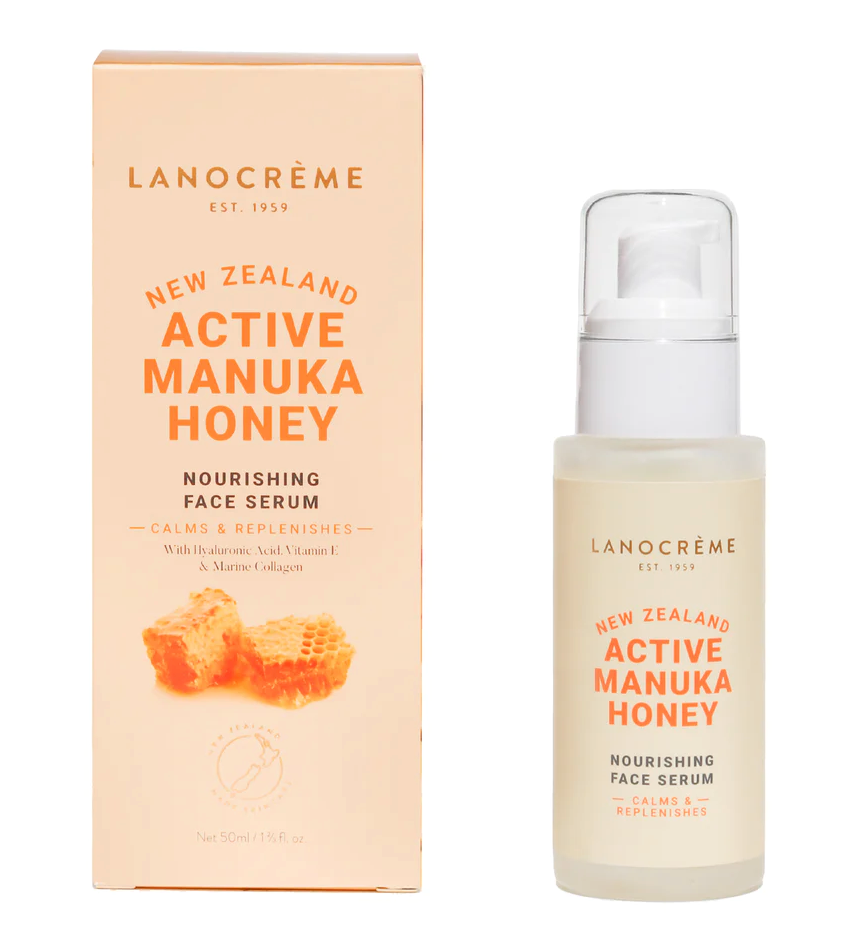 New Zealand Active Manuka Honey Nourishing Face Serum, Vitamin C, Collagen