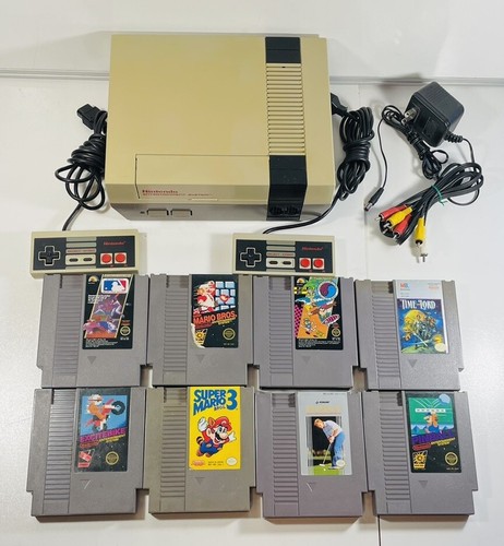 Nintendo NES Console System Bundle NEW 72 PIN Super Mario 8