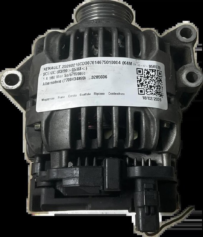 7700434899 ALTERNATORE RENAULT SCENIC (03/99>05/03<) 1.6 16V MNV 1997