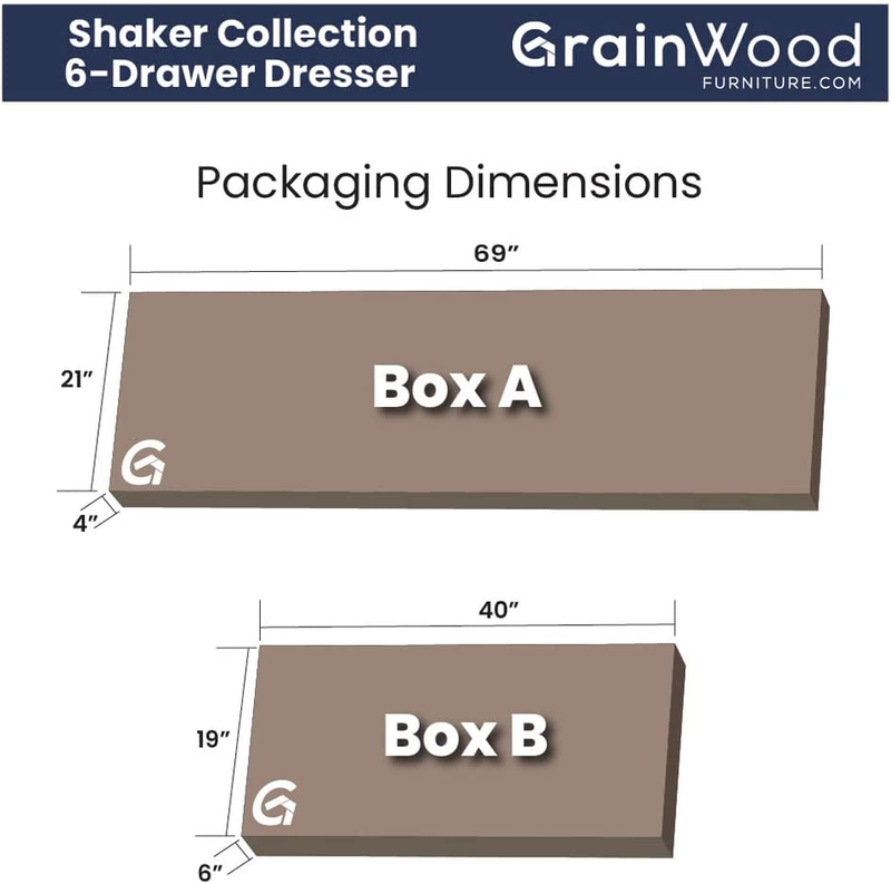 Shaker 6-Drawer Dresser, Cherry