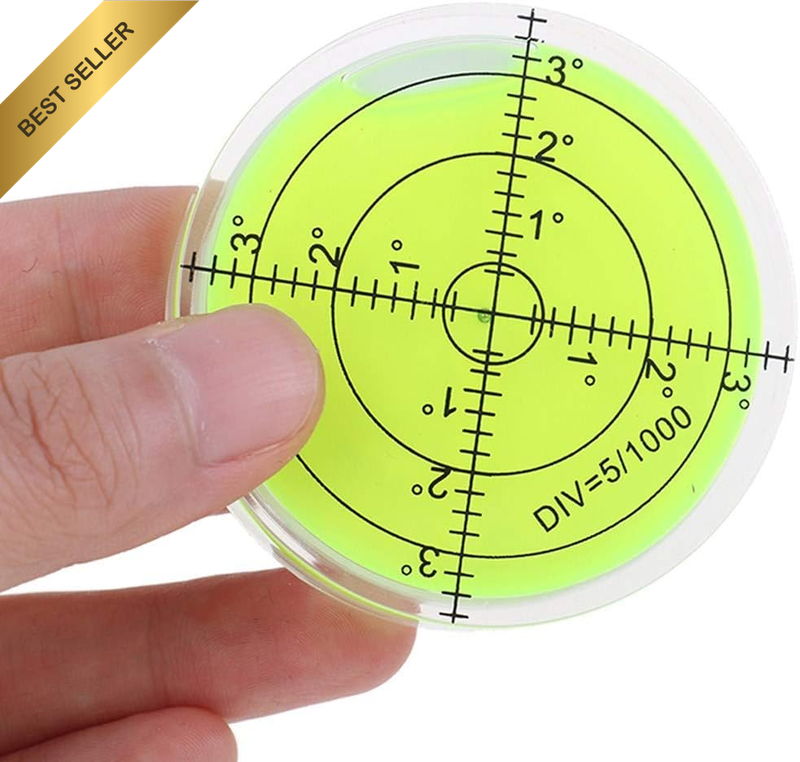 Bubble Spirit Level 60X12Mm Degree Marked Surface Circular Level round Levels Bu