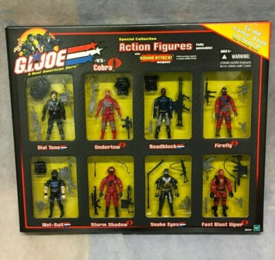 GI Joe vs Cobra 8 pack Special Collection Dial Tone Firefly Viper ARAH 25th lot