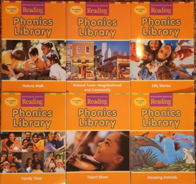 PHONICS LIBRARY 6 Theme Reading Books 2nd Grade Level 2 homeschool Houghton