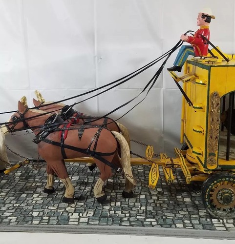 Vintage Folk Art Wooden Circus Animal Cage Wagon (Miniature Circus Collection)