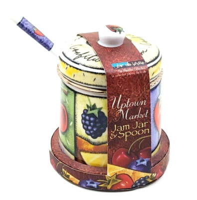 Jo!e de Vivre MSC Uptown Market JAM JAR & SPOON Ceramic NEW IN PACKAGING