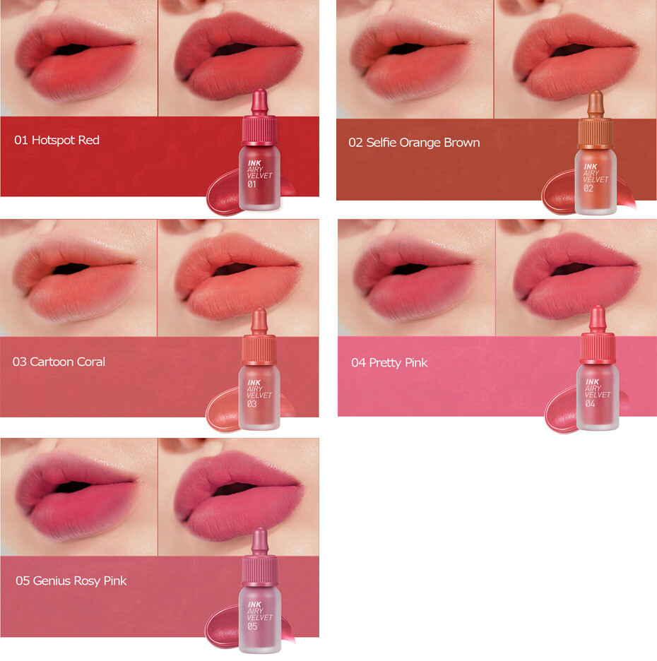 Peripera Ink The Airy Velvet Ad 10 Colors 4g 19 Renewal Narrsha