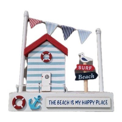 Love & Affection -  The Beach Is My Happy Place  - Beach Huts Ornament